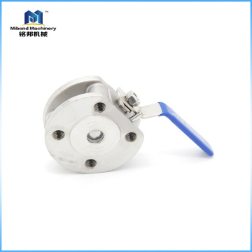 Qualidade de confiança CE ISO9001 Tamanho personalizado sanitária Aço inoxidável flangeada válvula de esfera